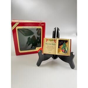 Vtg Carlton Cards Heirloom Collection '94 Book Of Carols Deck the Halls Ornament